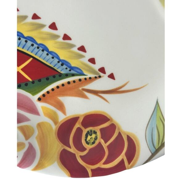 Eva Mendes VIDA Rose Print for ESPANA 8.5 " Round Salad Plate-Excellent to Mint! - Picture 5 of 7